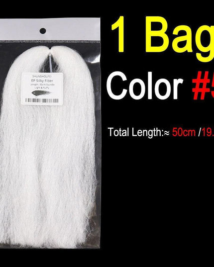 Vivid Synthetic Hair Fly Tying Material - High-Quality Fiber for Authentic Fly Designs