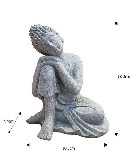 Tranquil Buddha Candle Holder - Vintage Chinese Home Accent