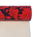 Python Print Faux Leather Fabric Roll - Ideal for Custom Bags, Shoes, and Hair Accessories