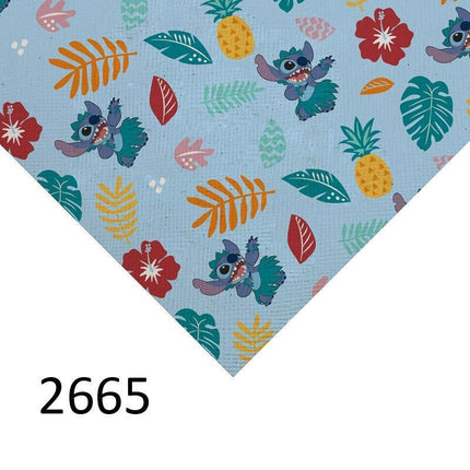Lilo and Stitch Cartoon Vinyl Faux Leather Crafting Sheet: Ignite Your Imagination