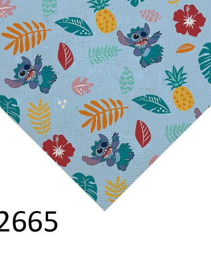 Lilo and Stitch Cartoon Vinyl Faux Leather Crafting Sheet: Ignite Your Imagination