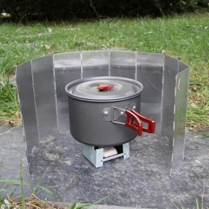 Windproof Aluminum Alloy Shield for Enhanced Outdoor Gas Cooking
