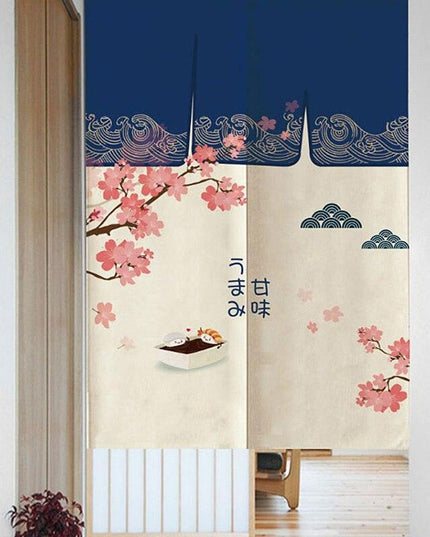 Elegant Japanese Noren Curtain: Premium Polyester Door Decor for a Stylish Upgrade