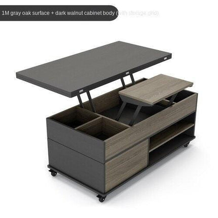 Convertible Lift-Top Coffee Table: Versatile Dining & Living Space Solution