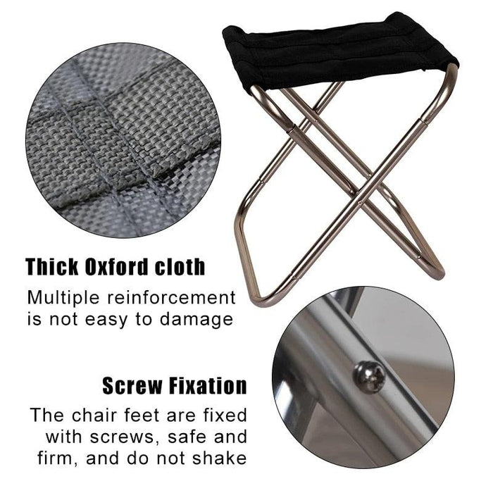 Portable Folding Chair Set with Convenient Storage Pouch for Outdoor Adventures