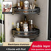 Aluminum Corner Shelf Organizer with Rust-Resistant Design and Spacious Storage