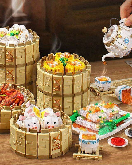 Cantonese Dim Sum Delight Mini Building Blocks Set - Elite Culinary Experience