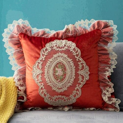 Elegant Vintage Lace Cushion Cover - Timeless Home Decor Piece