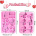 Enchanted Love Hearts Silicone Mold Kit - Versatile for Baking and Crafting Joy