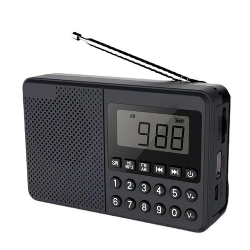 Elderly-Friendly Portable FM Music Player with USB Charging - Compact and Convenient