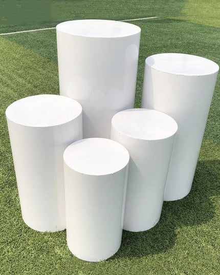 Elegant Iron Art Cylinder Centerpiece Set for Weddings and Special Events