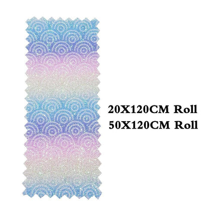 Vibrant Glittery Faux Leather Crafting Roll - Ignite Your Creative Projects