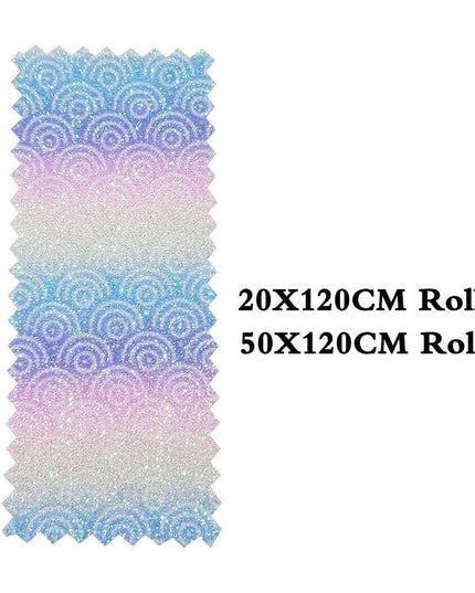 Vibrant Glittery Faux Leather Crafting Roll - Ignite Your Creative Projects