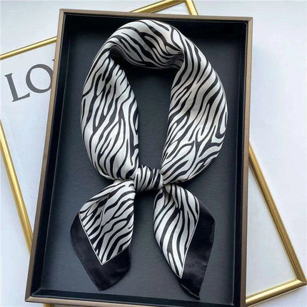 Elegant 70x70CM Printed Polyester Scarf for Timeless Style