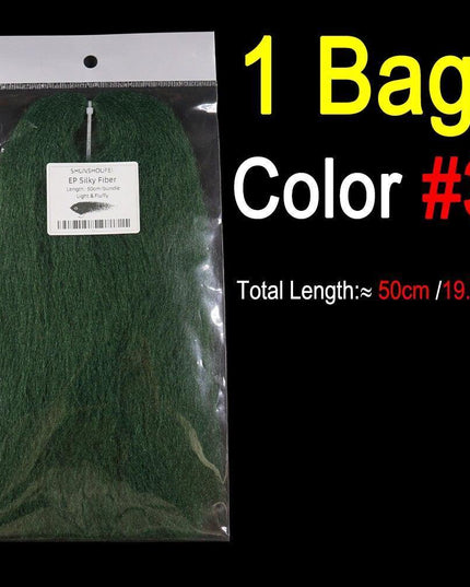 Vivid Synthetic Hair Fly Tying Material - High-Quality Fiber for Authentic Fly Designs