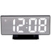 Modern Curved Screen LED Alarm Clock with Temperature Display and Snooze Function
