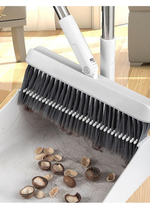 Premium Home Cleaning Essentials: Foldable Dustpan and Broom Combo