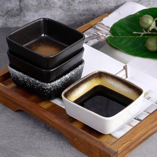 Elegant Japanese Ceramic Seasoning Dish Set for Chic Dining Experience