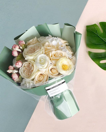 Eternal Blossom Soap Rose Bouquet - A Luxurious Symbol of Enduring Love