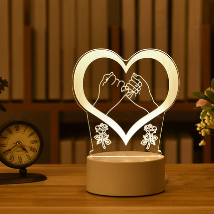 Enchanting 3D Illusion LED Night Light - Illuminate Your Space with Wonder