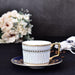Opulent Gold-Handled Ceramics Tea and Coffee Cup Set