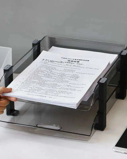 Multi-Layered A4 File Organizer and Bookshelf - Essential Office Storage Solution