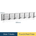 Modern Electroplated Aluminum Wall Hook Set - Elegant Storage Solution