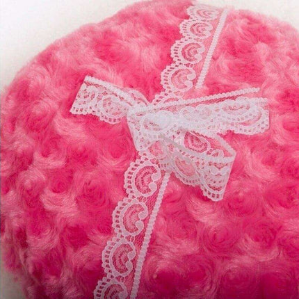 Luxurious Heart-Shaped Velvet Rose Plush Cushion - The Perfect Cozy Gift for Loved Ones