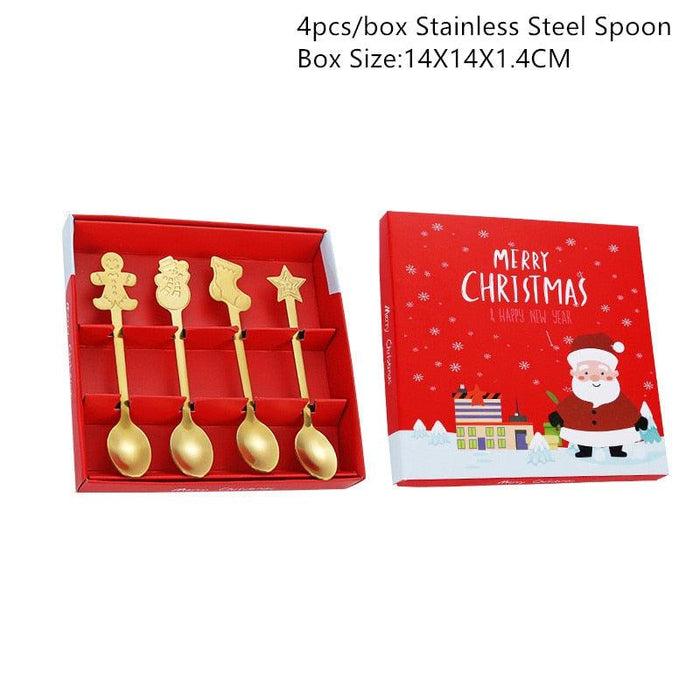 Elevate Your Christmas Dining Experience with Festive Spoon Set