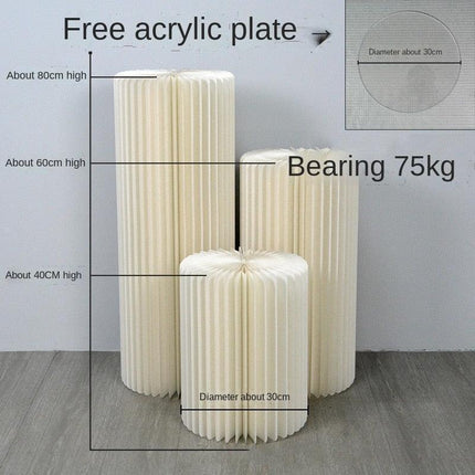 Luxury Wedding Display Pedestal: Circular Stand for Elegant Celebrations