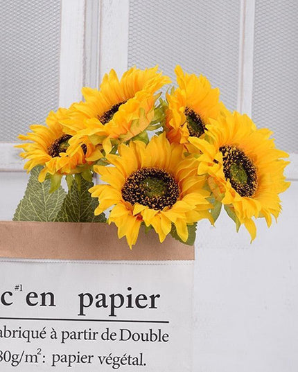 Luminous Sunflower Silk Collection: Elegant Floral Accents for Every Occasion