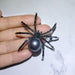 Stylish Black and White Spider Brooch: Make a Statement