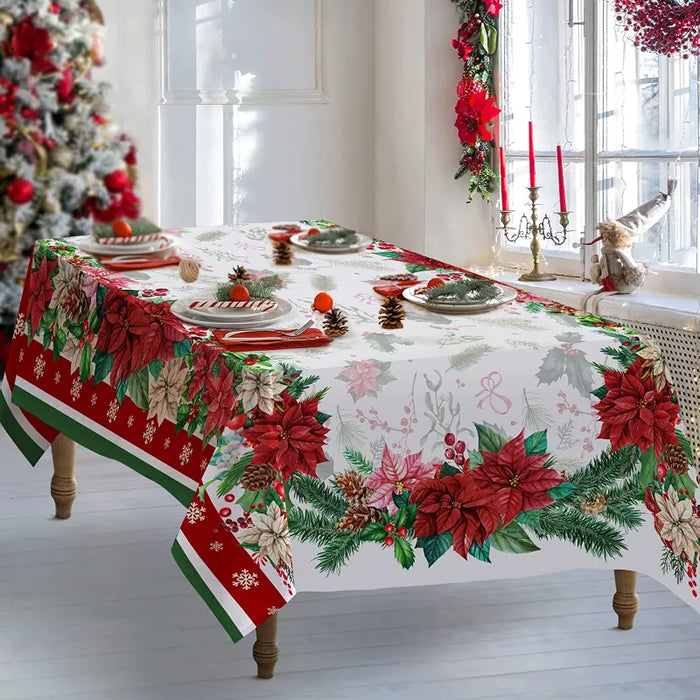 Festive Waterproof Christmas Tablecloth for Home Décor