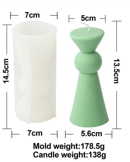 Chic Striped Geometry Silicone Mold for Elegant Crafting