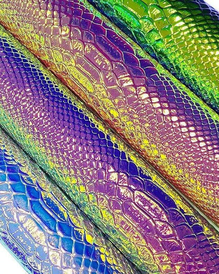 Iridescent Dragon Scale Leather for Enchanting DIY Creations
