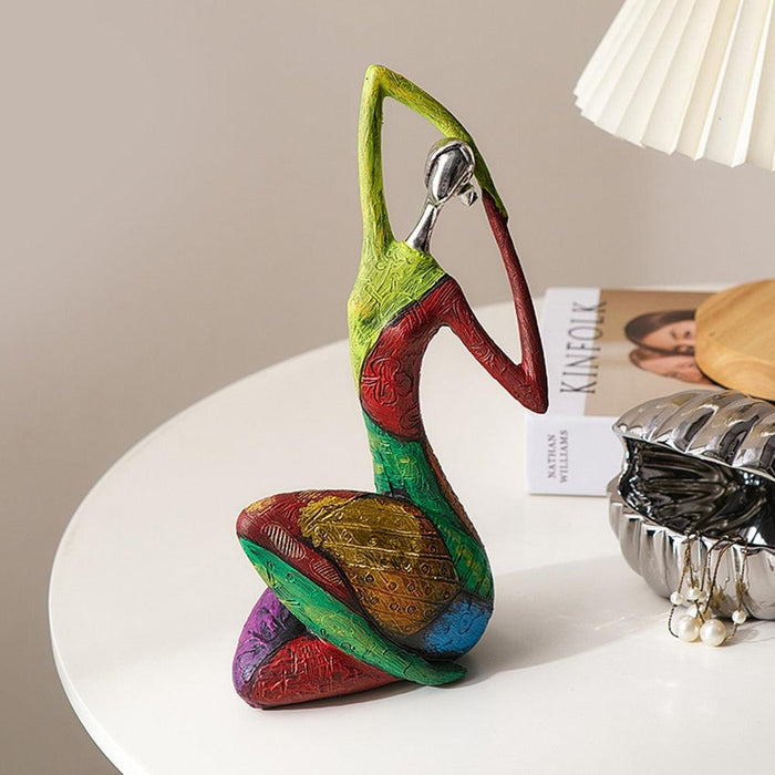 Colorful Abstract Art Sculpture: Modern Decor Accent Piece