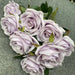 Lifelike Pink Rose Silk Flower Bouquet - Set of 9
