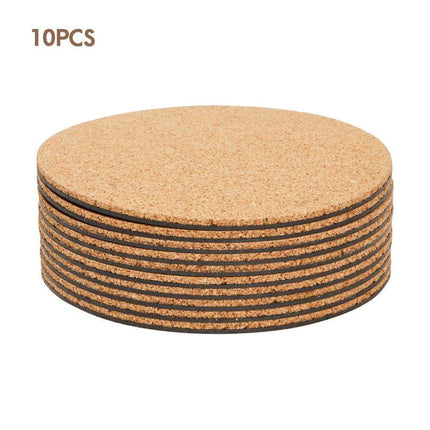 Customizable 60-Piece Cork Coaster Set: Stylish Protection for Your Tabletops
