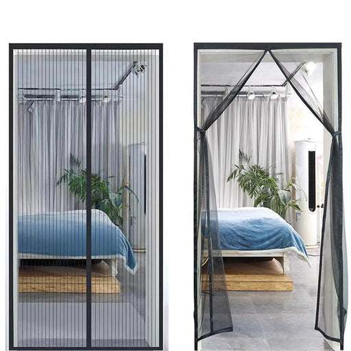Summer Breeze Magnetic Mesh Door Curtain - Easy Installation for All Room Sizes