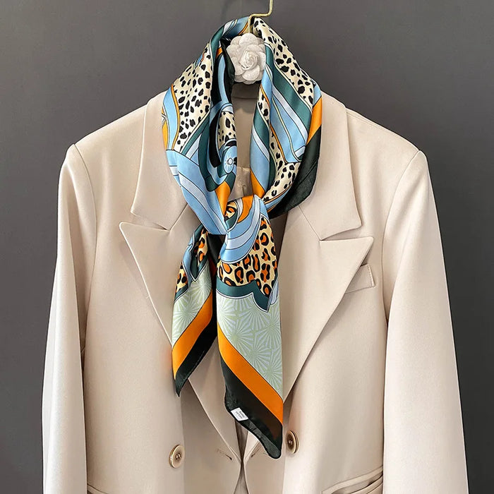 Four Seasons Silk Square Scarf - Luxurious Elegance and Style