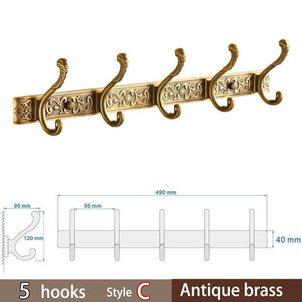 Opulent Botanical Brass Towel Rack for a Chic Bathroom Transformation
