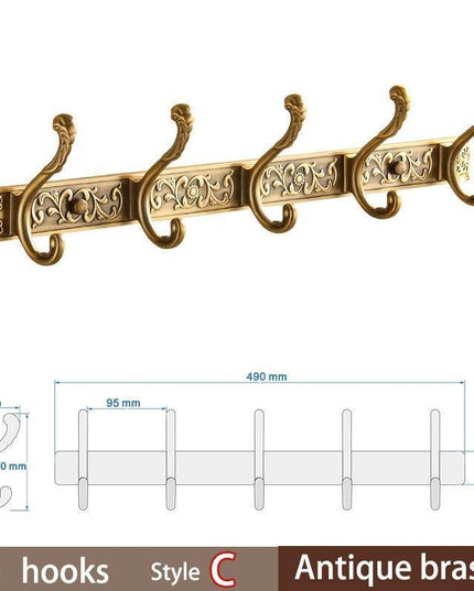 Opulent Botanical Brass Towel Rack for a Chic Bathroom Transformation