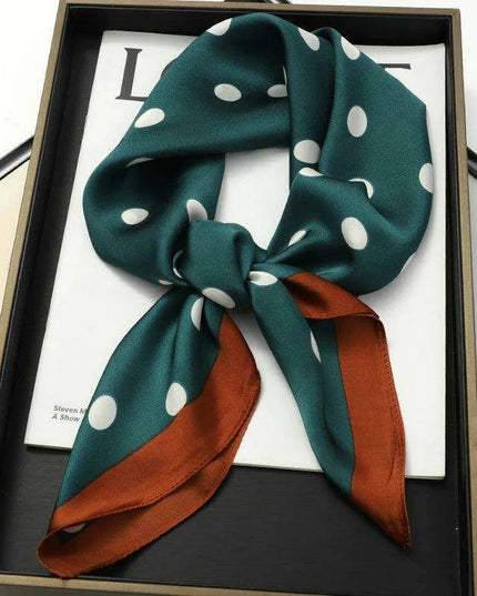 Elegant Leopard Print Silk Scarf - Premium Women's Fashion Accessory