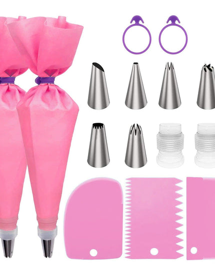 Deluxe 15-Piece Cake Decorating Master Set for Aspiring Bakers