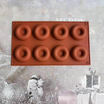 Versatile 8-Cavity Silicone Baking Mold for Irresistible Desserts