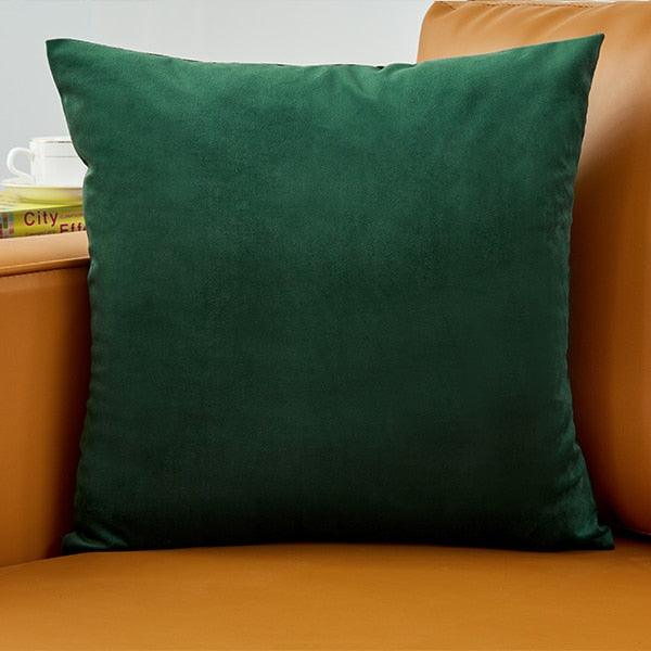 Opulent Golden Velvet Pillow Cover Set - Stylish Sizes for Home, Car, and Office