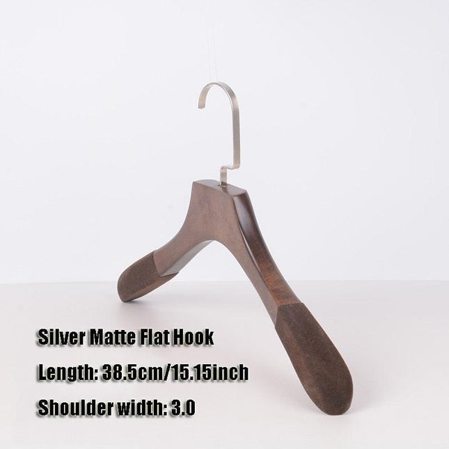 Elegant Wooden Hangers Set with Anti-Slip Bar for Enhanced Closet Style and Organization