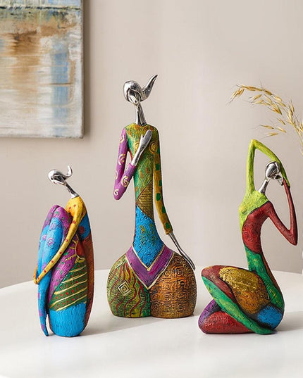 Vibrant Resin Abstract Sculpture for Modern Home Aesthetics