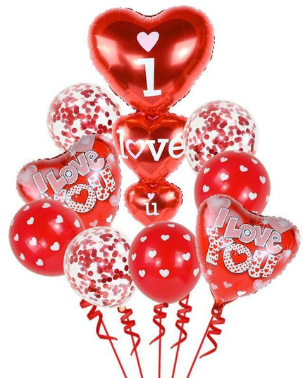 Romantic Red Heart Foil Balloon: Heartfelt Love Letter Design for Unforgettable Celebrations