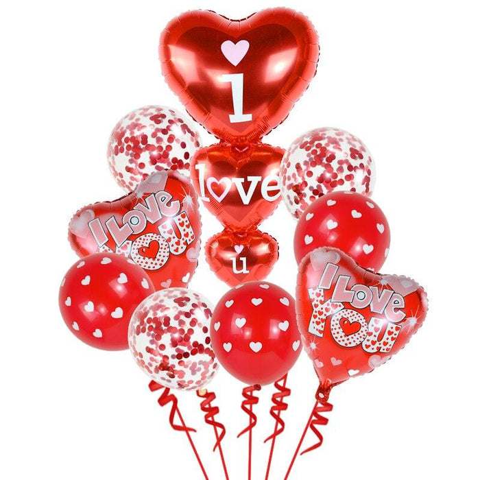 Love Letter Red Heart Balloon: Premium Foil Decoration for Romantic Occasions